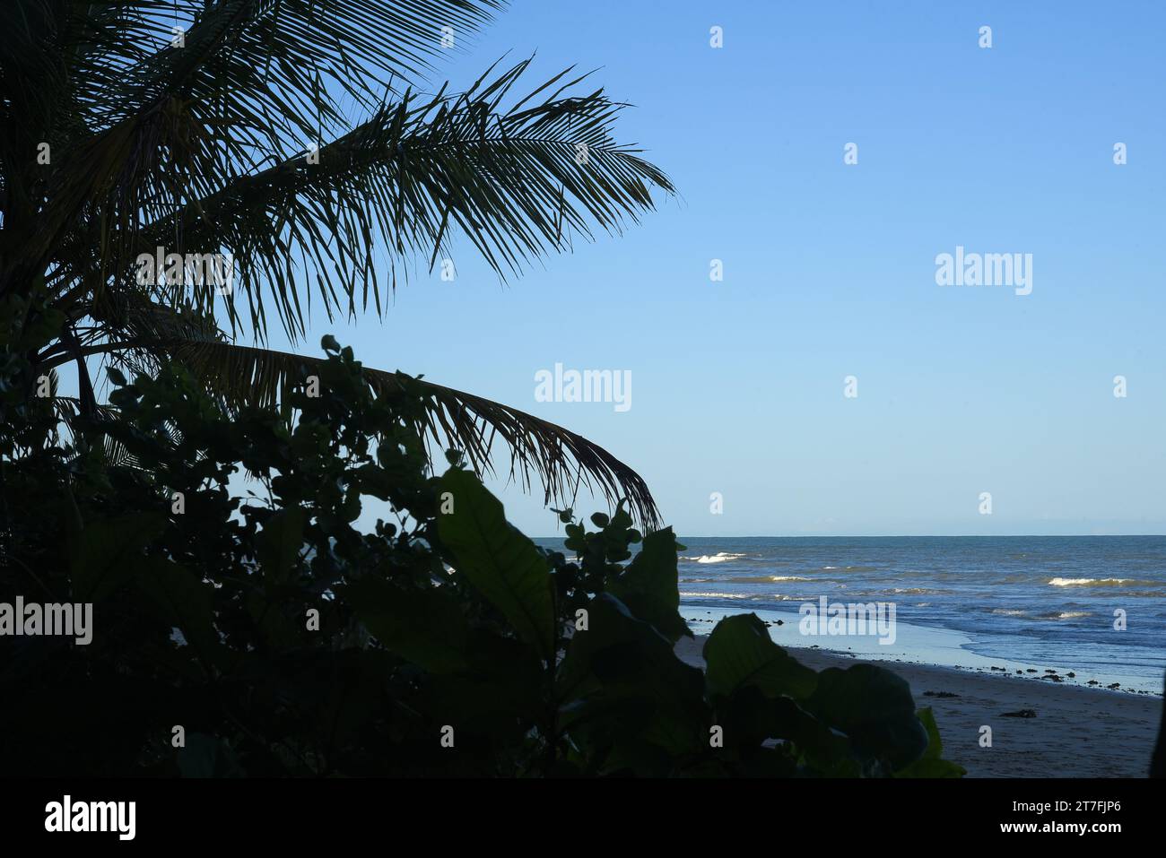 coucher de soleil sur la plage de sable avec vagues de mer vacances repos liberté image de l'océan Banque D'Images