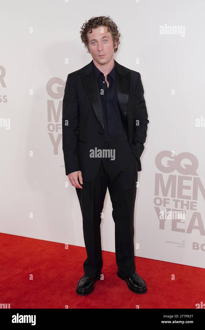 Jeremy Allen White assiste aux GQ Men of the Year Awards au Paul Hamlyn Hall du Royal Opera House à Londres. Date de la photo : mercredi 15 novembre 2023. Banque D'Images