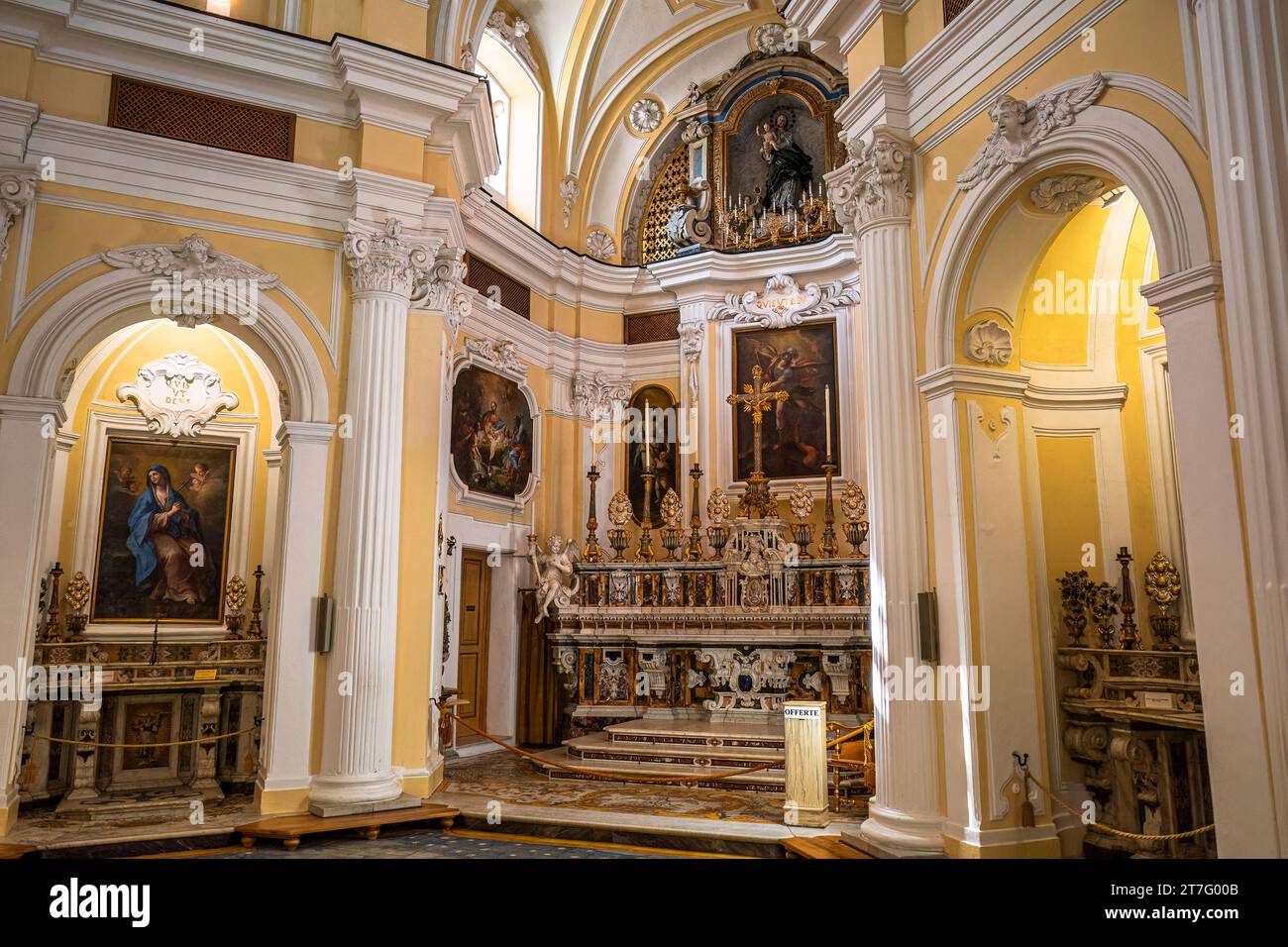 Église de San Michele Capri Italie étage incroyable Banque D'Images