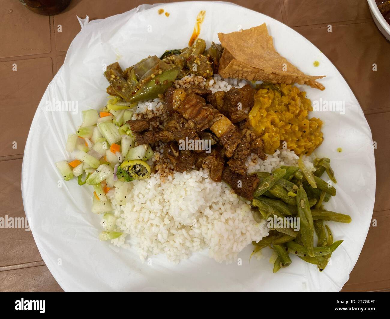 Nourriture au Sri Lanka. Visitez le Sri Lanka Banque D'Images