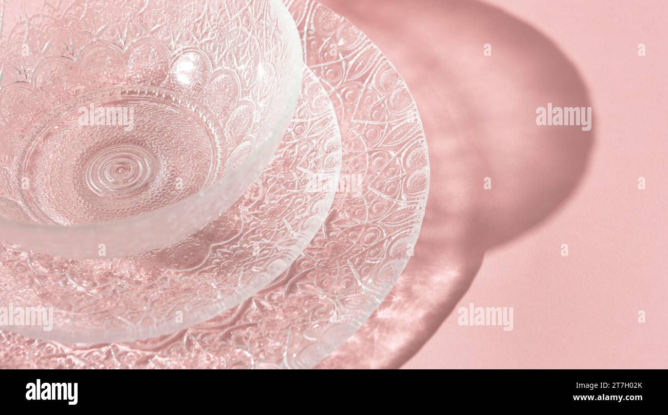 Mettre en place des boîtes transparentes 2 Banque D'Images