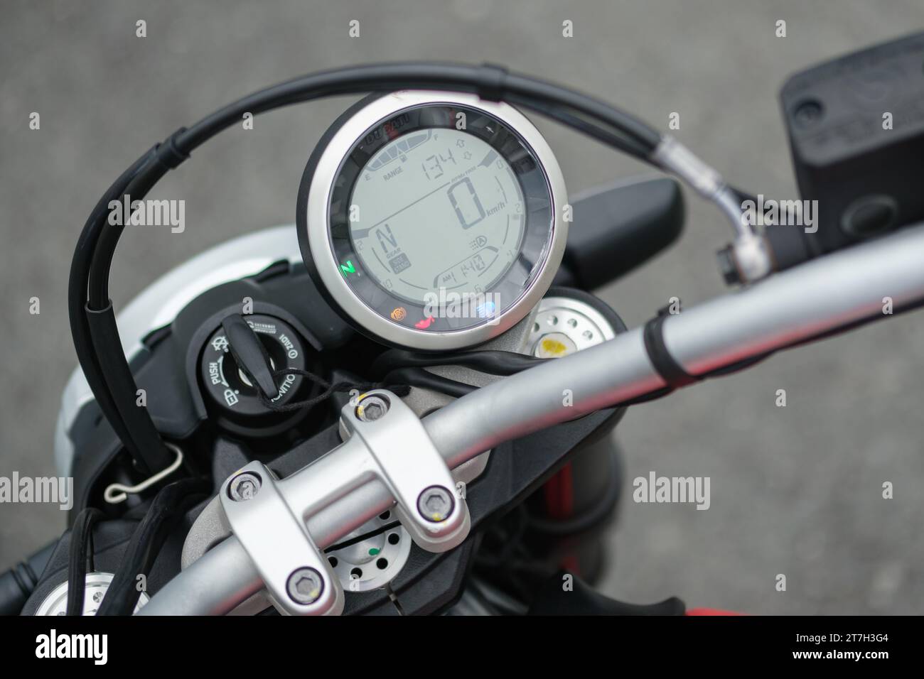 HCMC, VN - Ducati Scrambler pour usage éditorial Banque D'Images