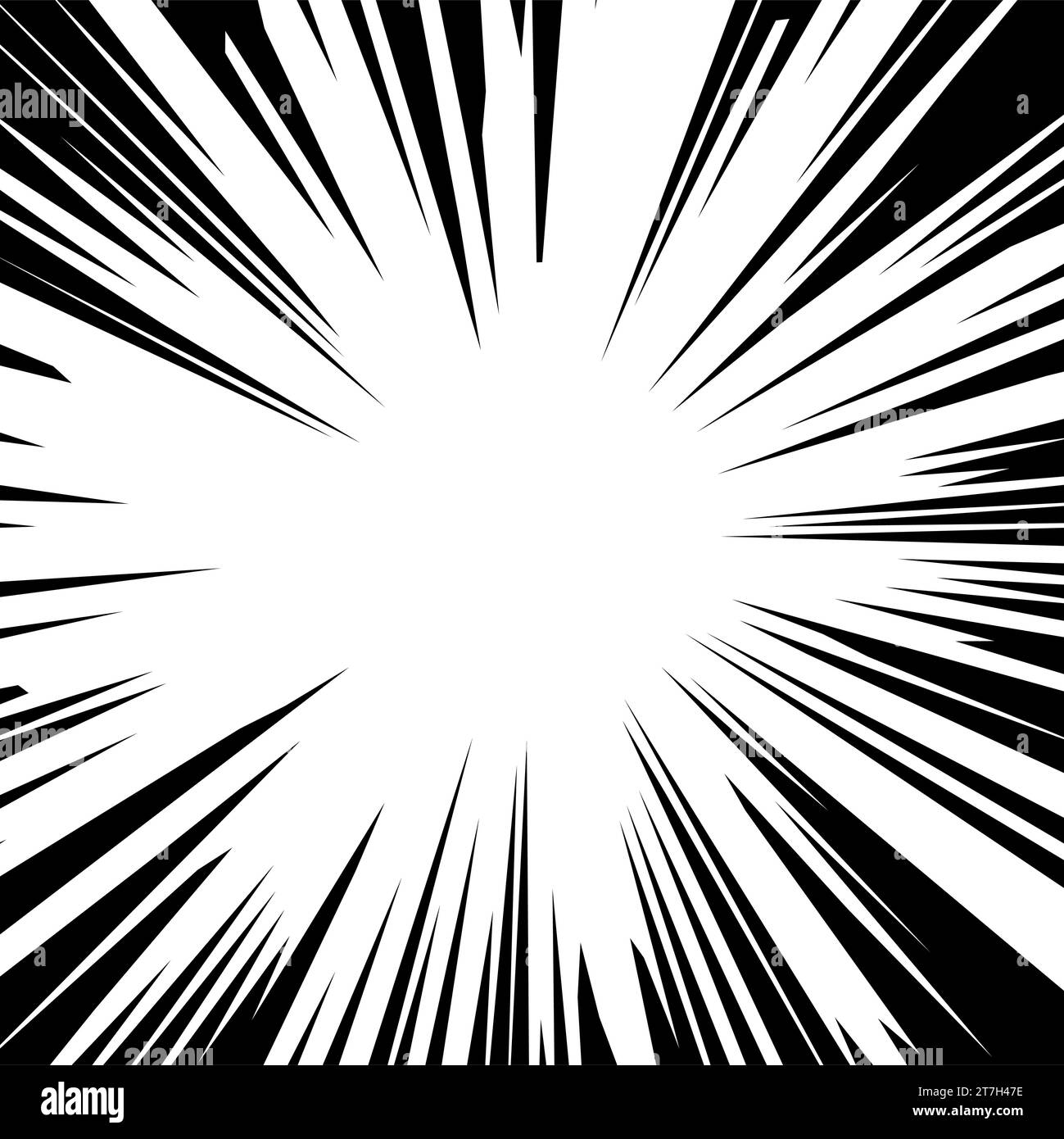 Illustration vectorielle monochrome de comic BLAST, illustration vectorielle plate simple Illustration de Vecteur