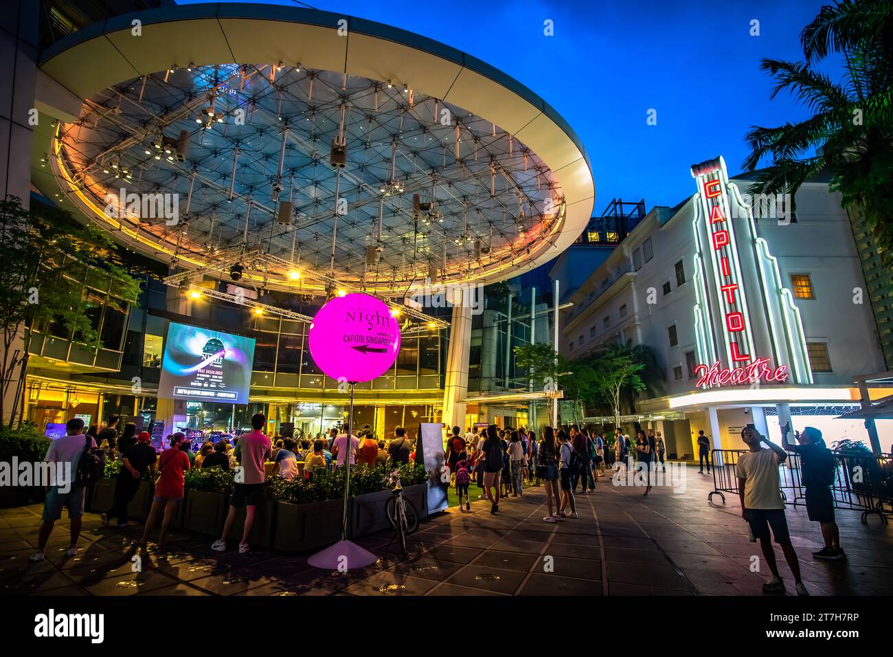 Singapore Night Festival au Capitol Singapore. Banque D'Images