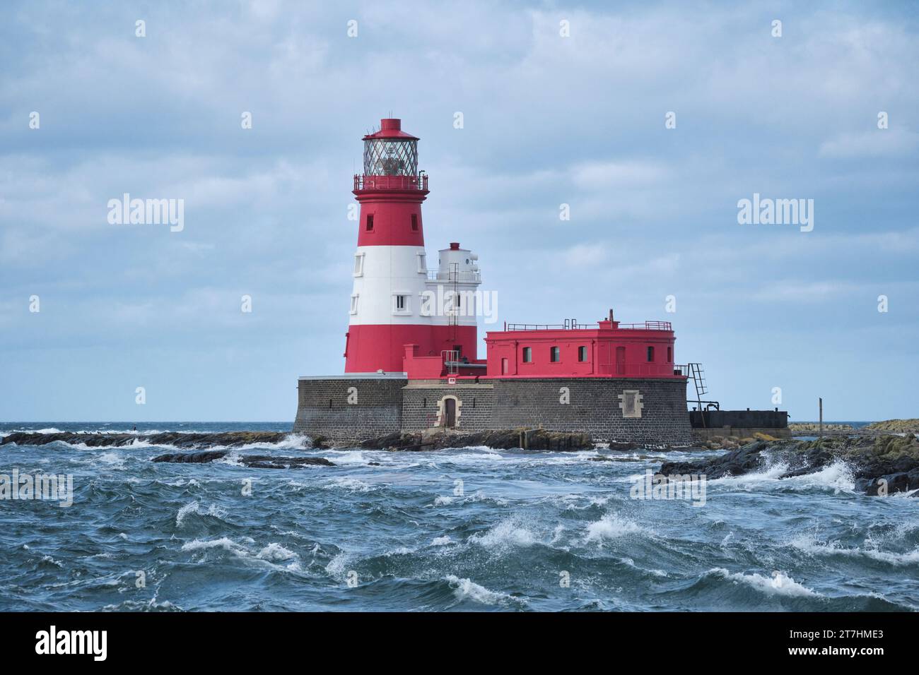 Phare de Longstone Banque D'Images