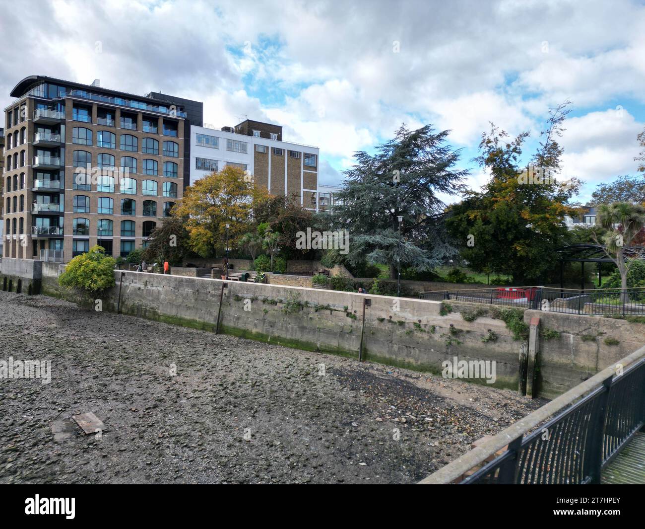 Vue aérienne de Cremorne Garden, Londres, chelsea Banque D'Images