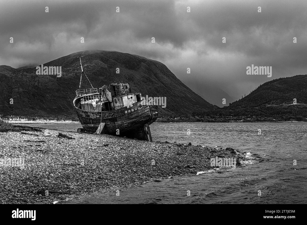 Épave de Corpach, Loch Linnhe, Écosse Banque D'Images