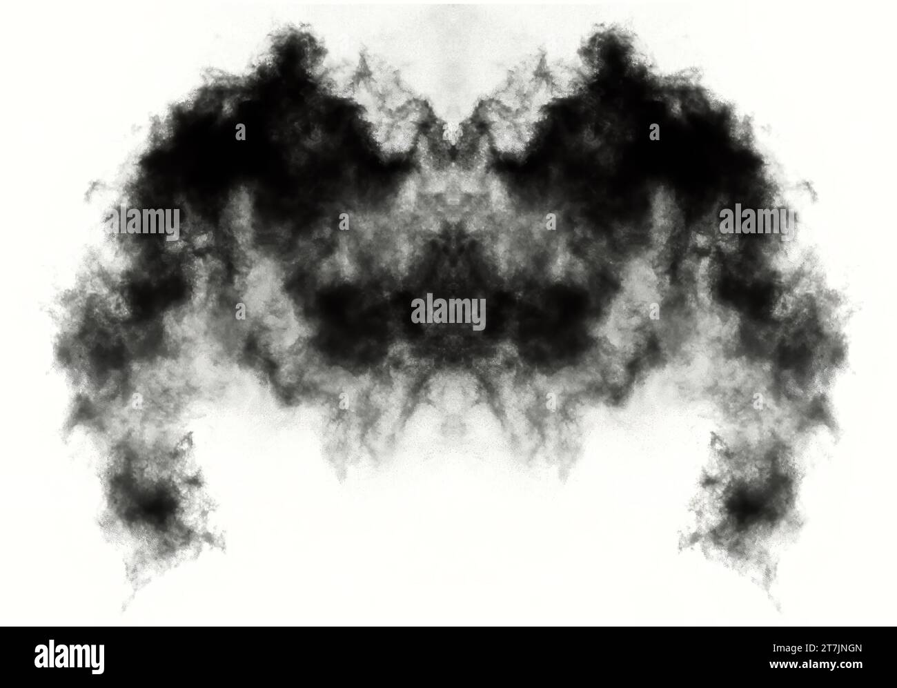 Test Rorschach Inkblot, carte de test de psychologie illustration conceptuelle Banque D'Images