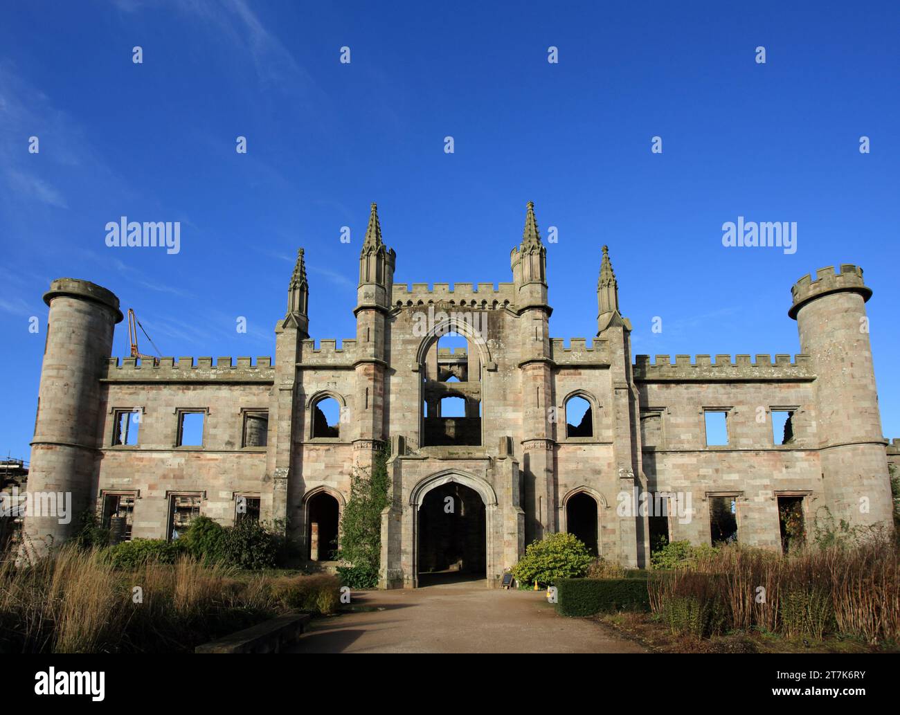 Lowther château et jardins, Penrith, Cumbria, Angleterre, Royaume-Uni. Banque D'Images