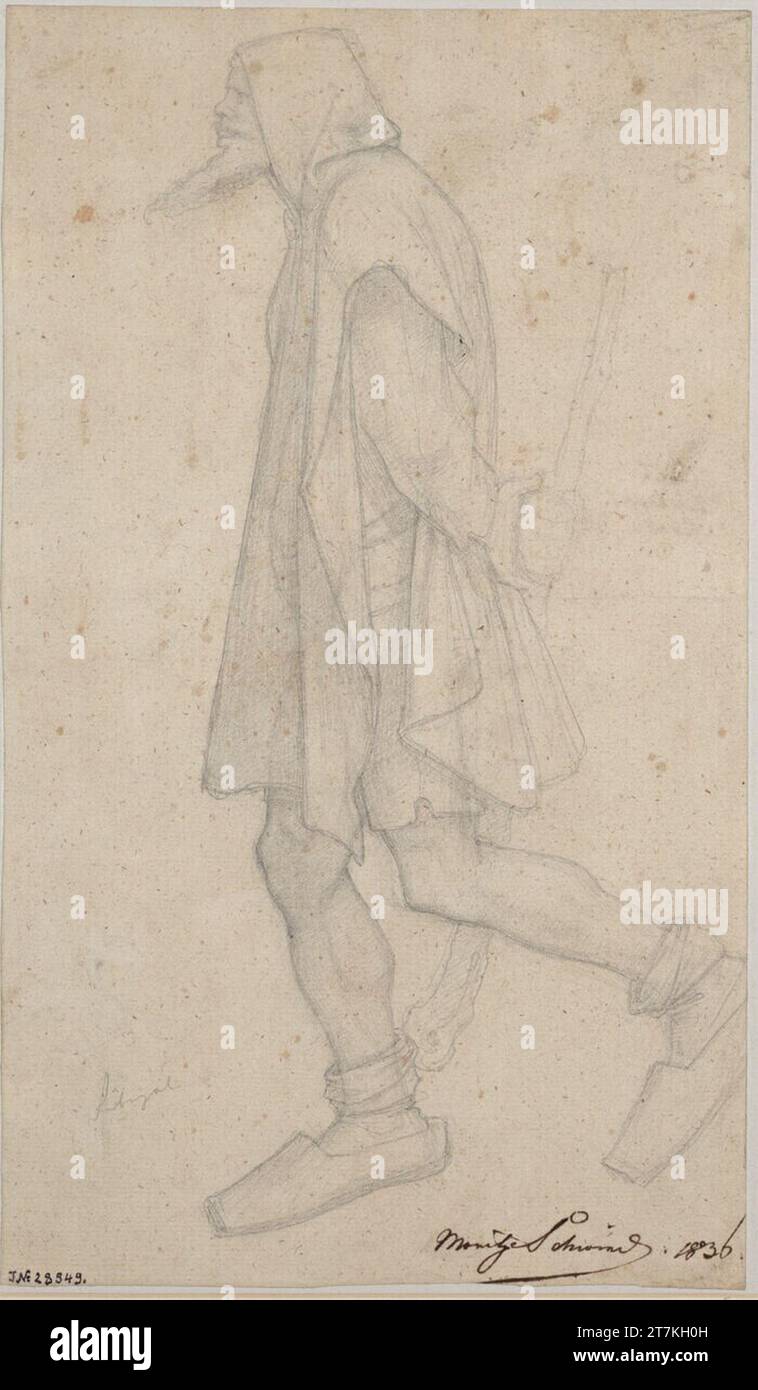 Moritz von Schwind Rübezahl. Crayon 1836, 1836 Banque D'Images