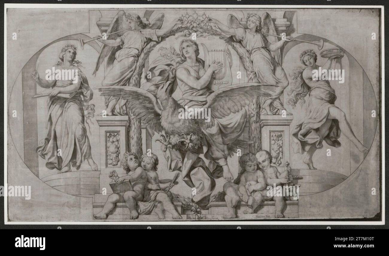 Carl Gustav Jacob Madjera Musica. Charbon Banque D'Images