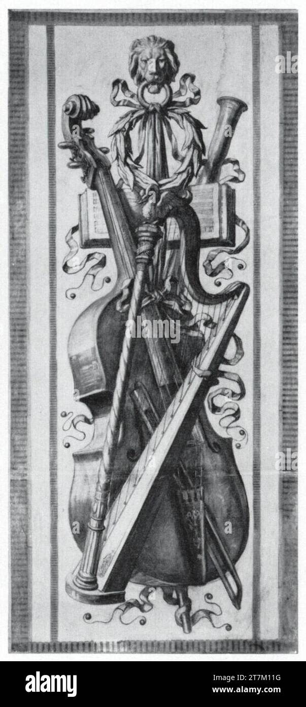 Karl Rahl (le plus jeune) trophées orchestraux : violon basse. Charbon Banque D'Images