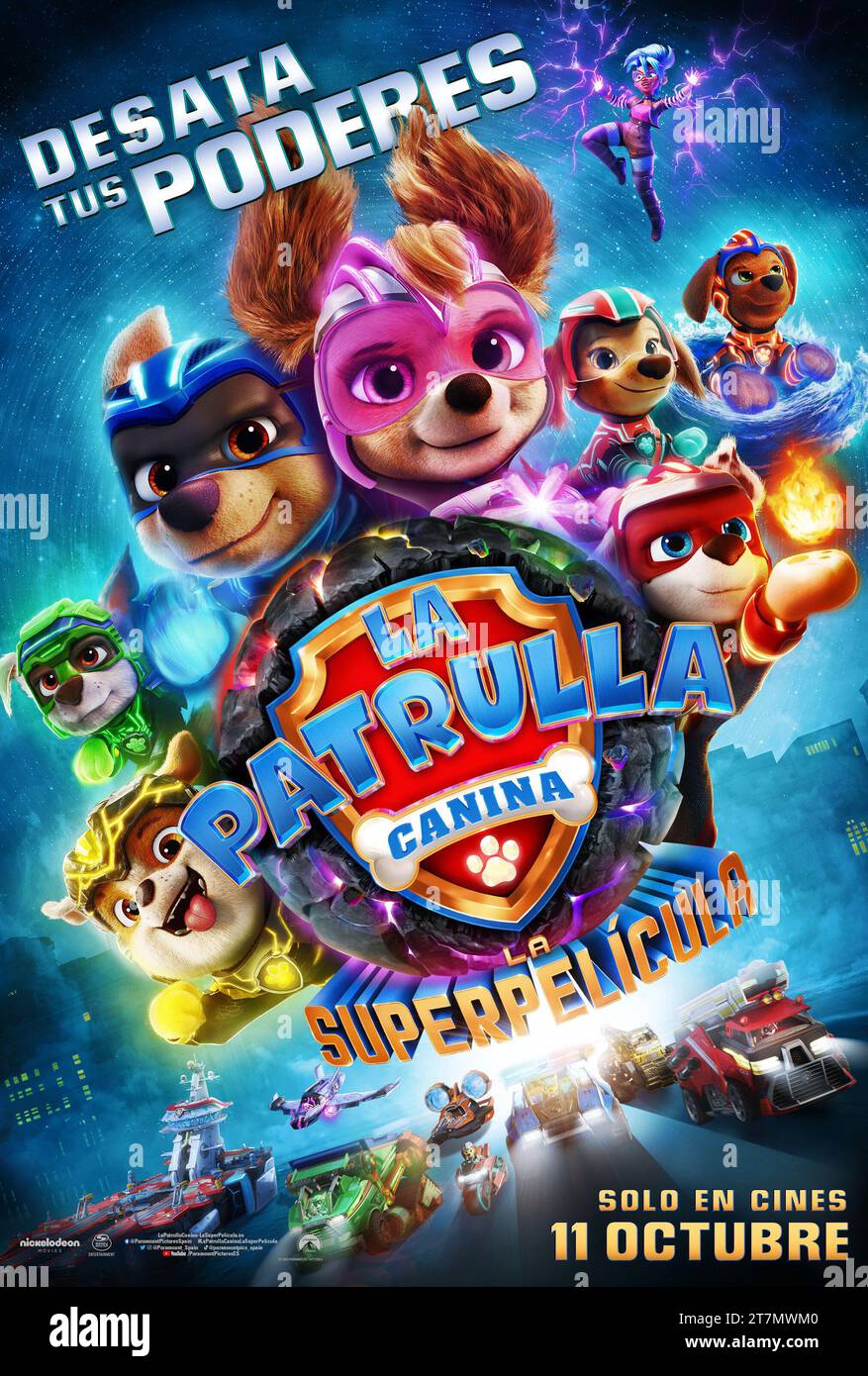 PAW PATROL : LE FILM PUISSANT (2023), RÉALISÉ PAR CAL BRUNKER. Crédit : Nickelodeon animation Studios Nickelodeon Movies Paramount animation Paramount Pictures Spin Master Entertainment / Album Banque D'Images