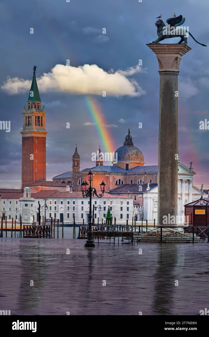 Piazza San Marco, Venise au crépuscule Banque D'Images