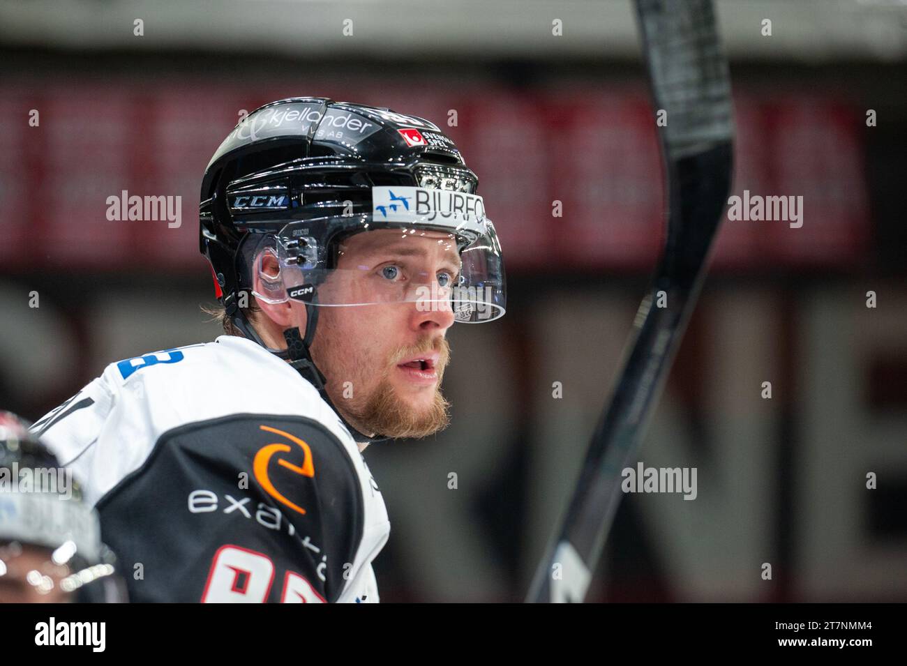 Gothenburg, Suède. 16 novembre 2023. Carl Persson de Malmö Redhawks lors du match de hockey sur glace en SHL entre Frölunda et Malmö Redhawks le 16 2023 novembre. Crédit : Oskar Olteus / Alamy Live News Banque D'Images