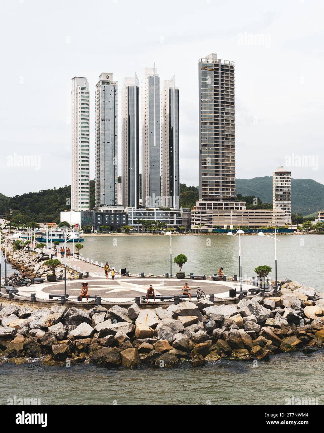 bâtiments sur les plages du brésil Banque D'Images