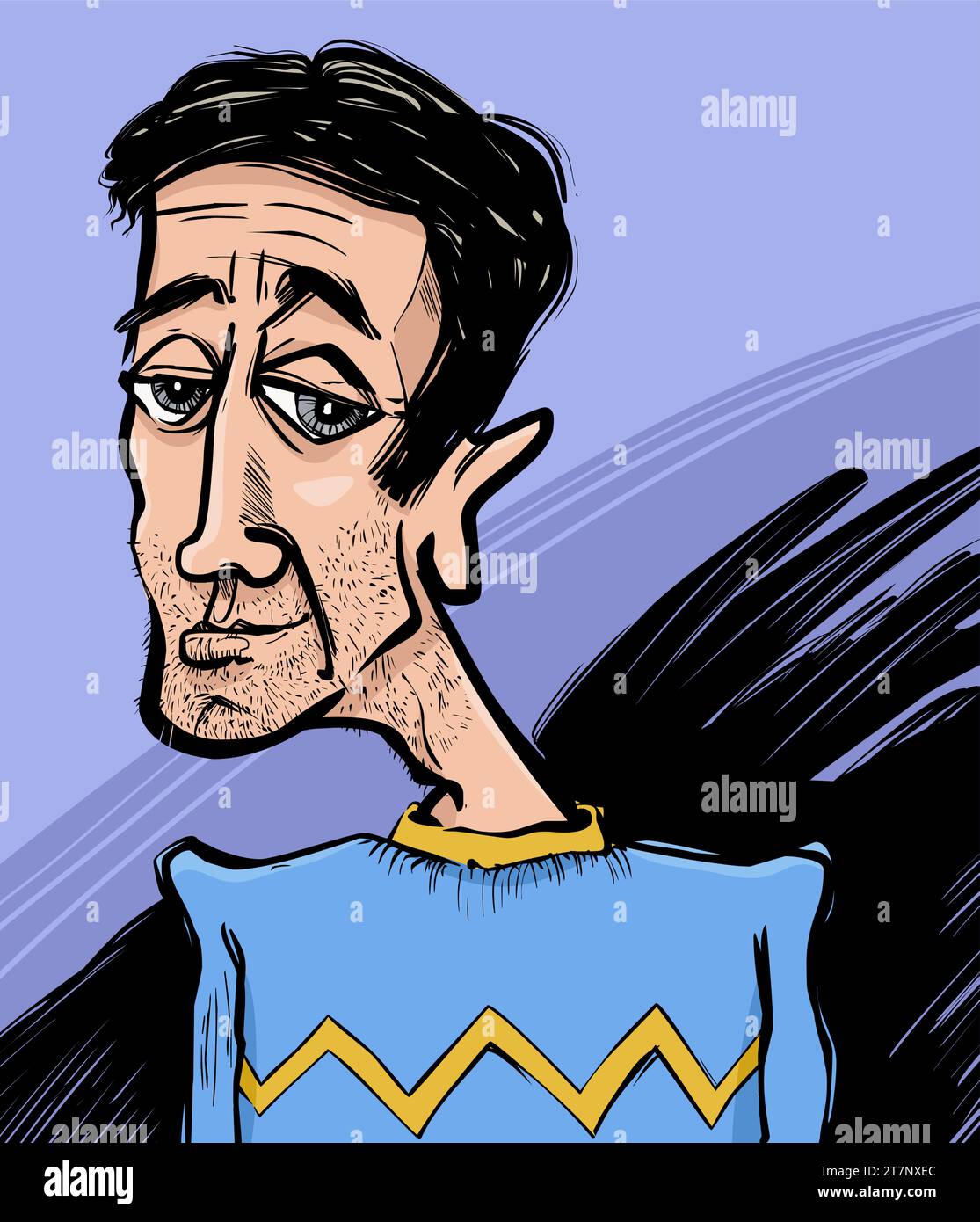 Dessin de dessin animé dessin de caricature illustration de l'homme adulte Illustration de Vecteur