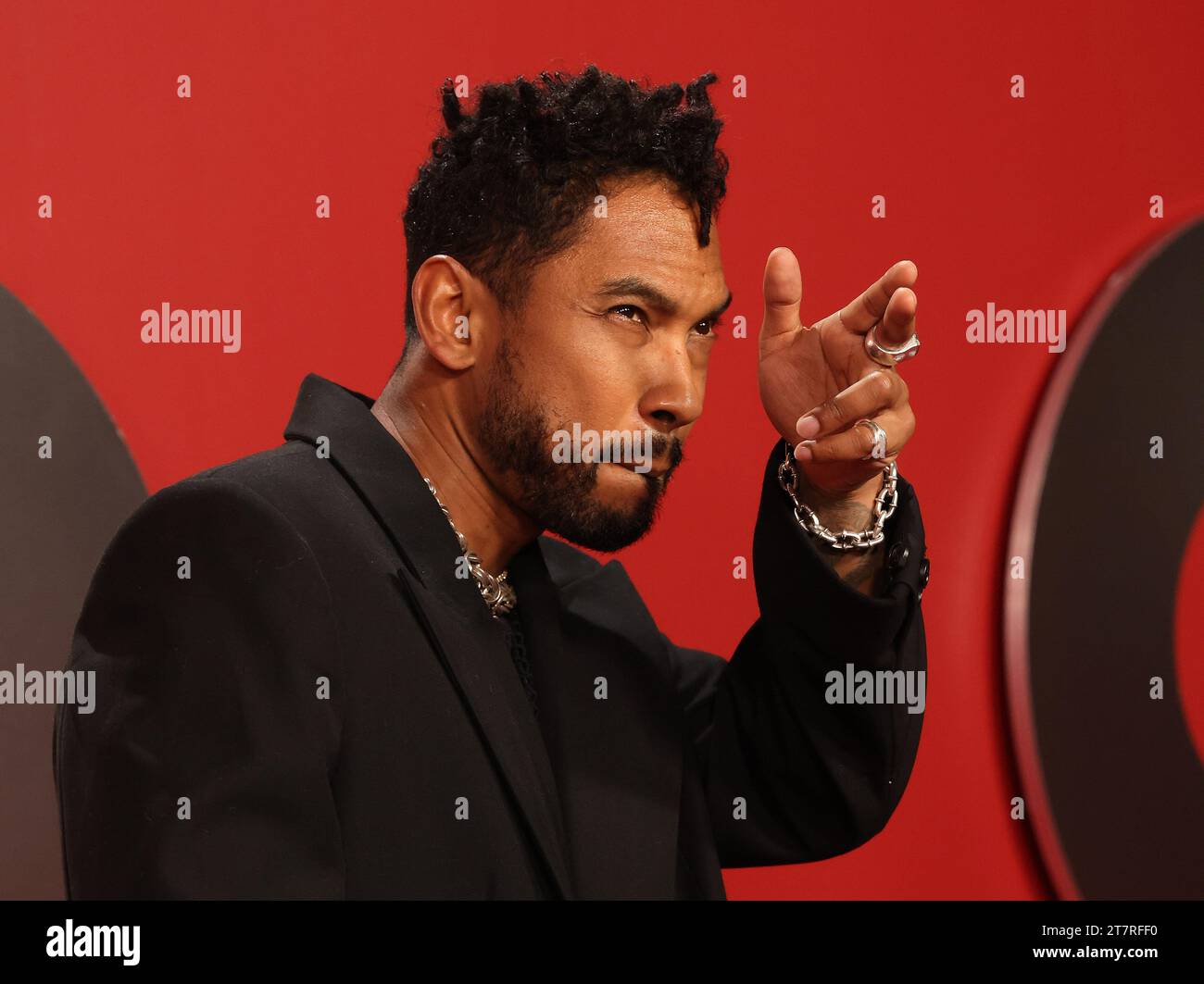 Los Angeles, États-Unis. 16 novembre 2023. Miguel assiste à 2023 GQ Men of the Year au Bar Marmont le 16 novembre 2023 à Los Angeles, en Californie. Photo : Crash/imageSPACE/Sipa USA crédit : SIPA USA/Alamy Live News Banque D'Images