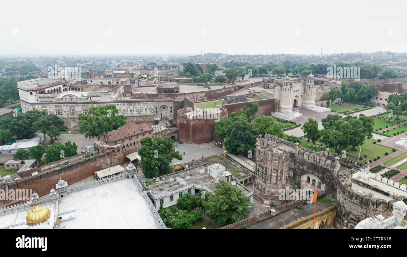 Le fort de Lahore, Lahore Pakistan construit par les empereurs moghols le fort de Lahore est un exemple classique de l'architecture moghole et islamique. Banque D'Images