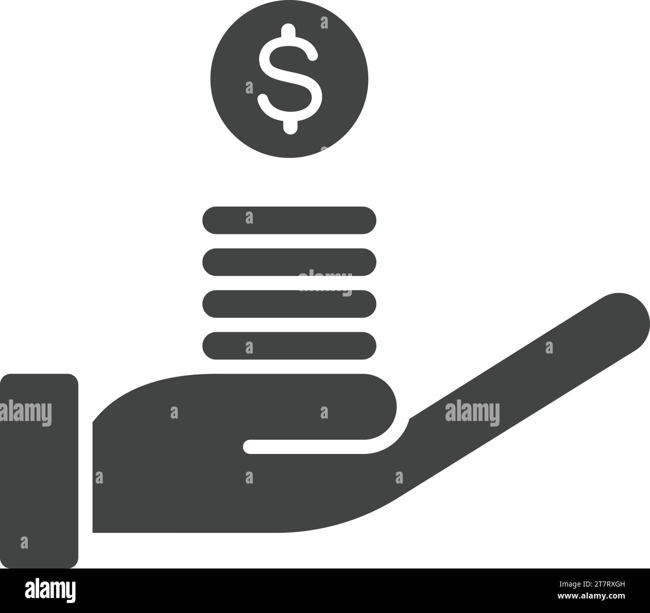 Image vectorielle d'icône de revenu. Illustration de Vecteur