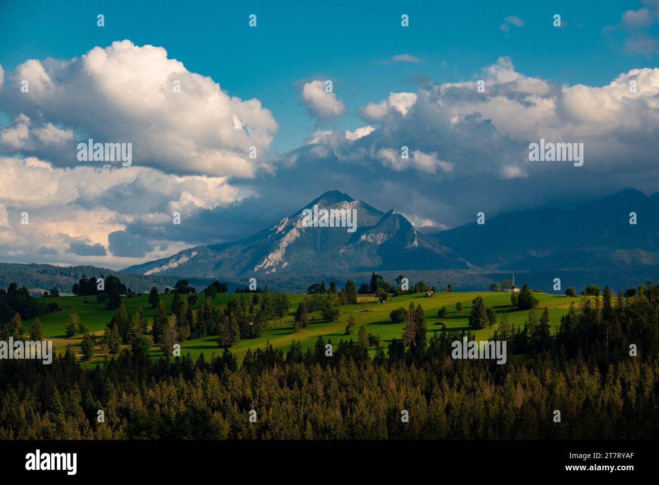 Vue sur les montagnes Tatras Zakopane. Pologne. Banque D'Images
