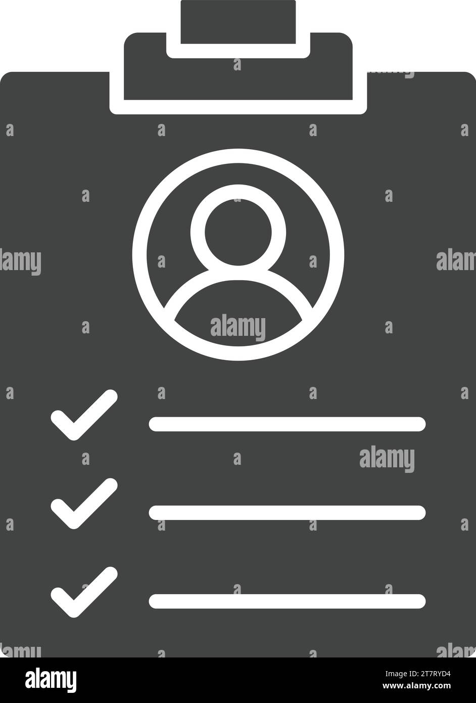 Image vectorielle de l'icône Description du travail. Illustration de Vecteur