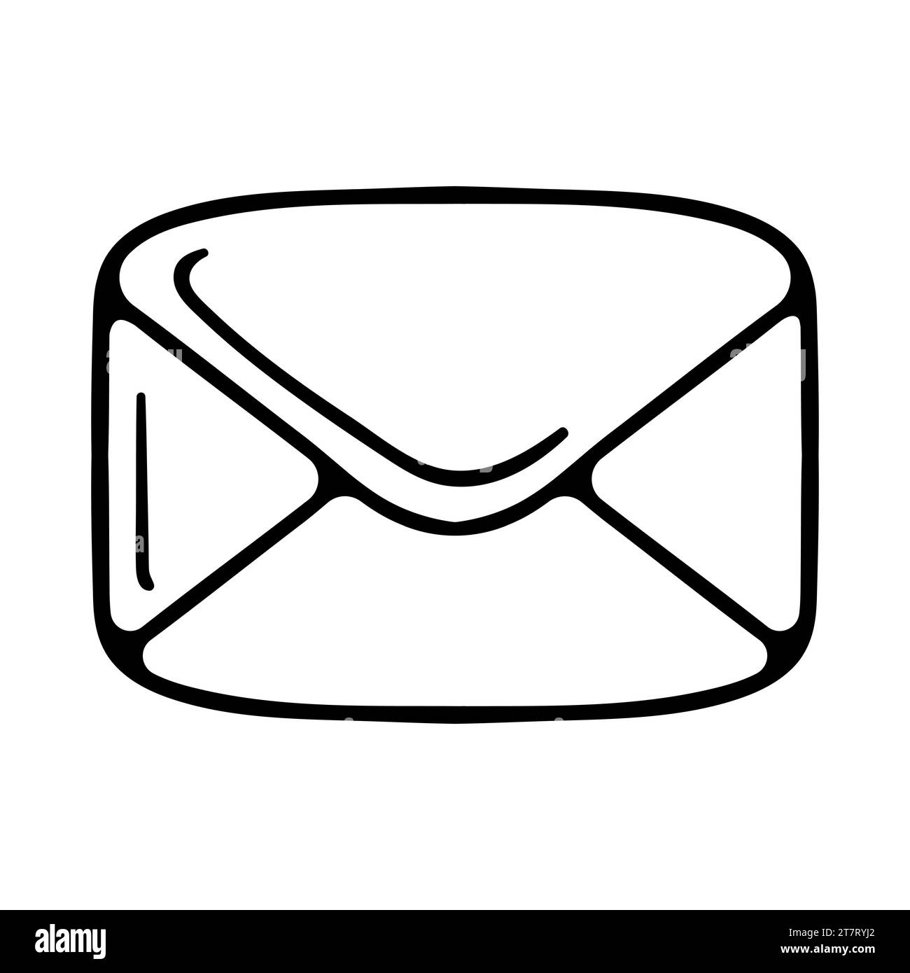 Enveloppes blanches Vector. Maquette d'enveloppe pliée et dépliée isolée sur un fond blanc. Souhait de nouvel an. Lettre au Père Noël Illustration de Vecteur