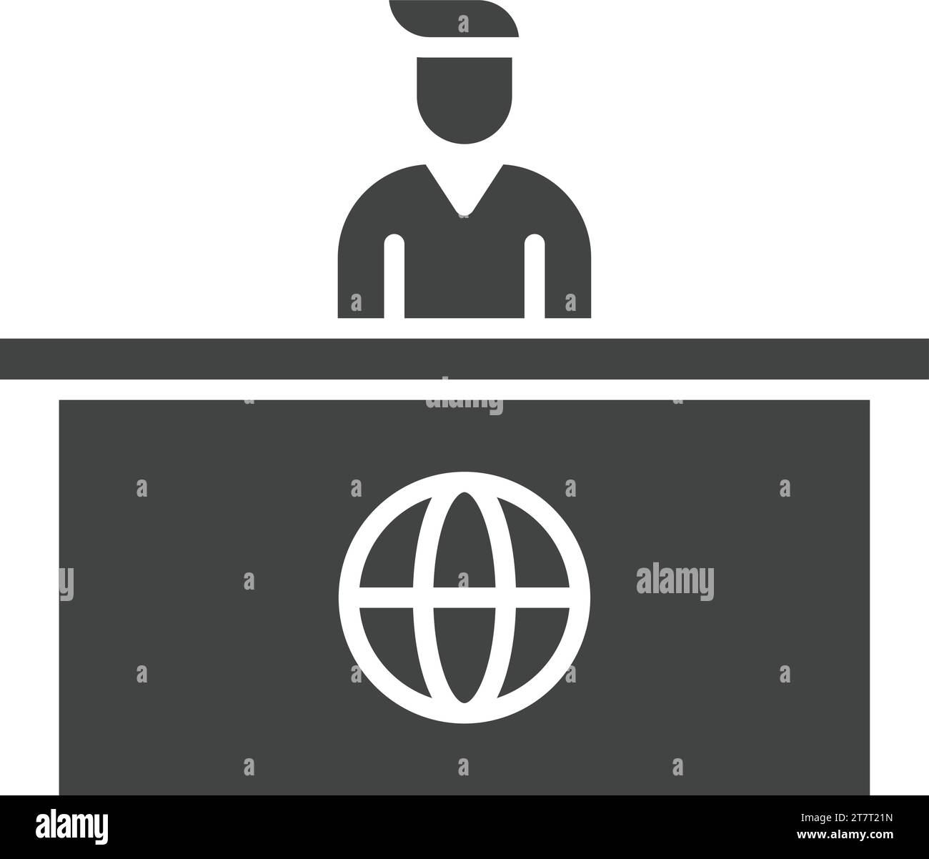 Image vectorielle de l'icône Anchor mâle. Illustration de Vecteur
