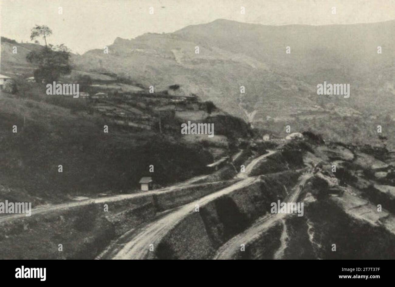 Station de marche arrière Darjeeling vers 1905 Banque D'Images