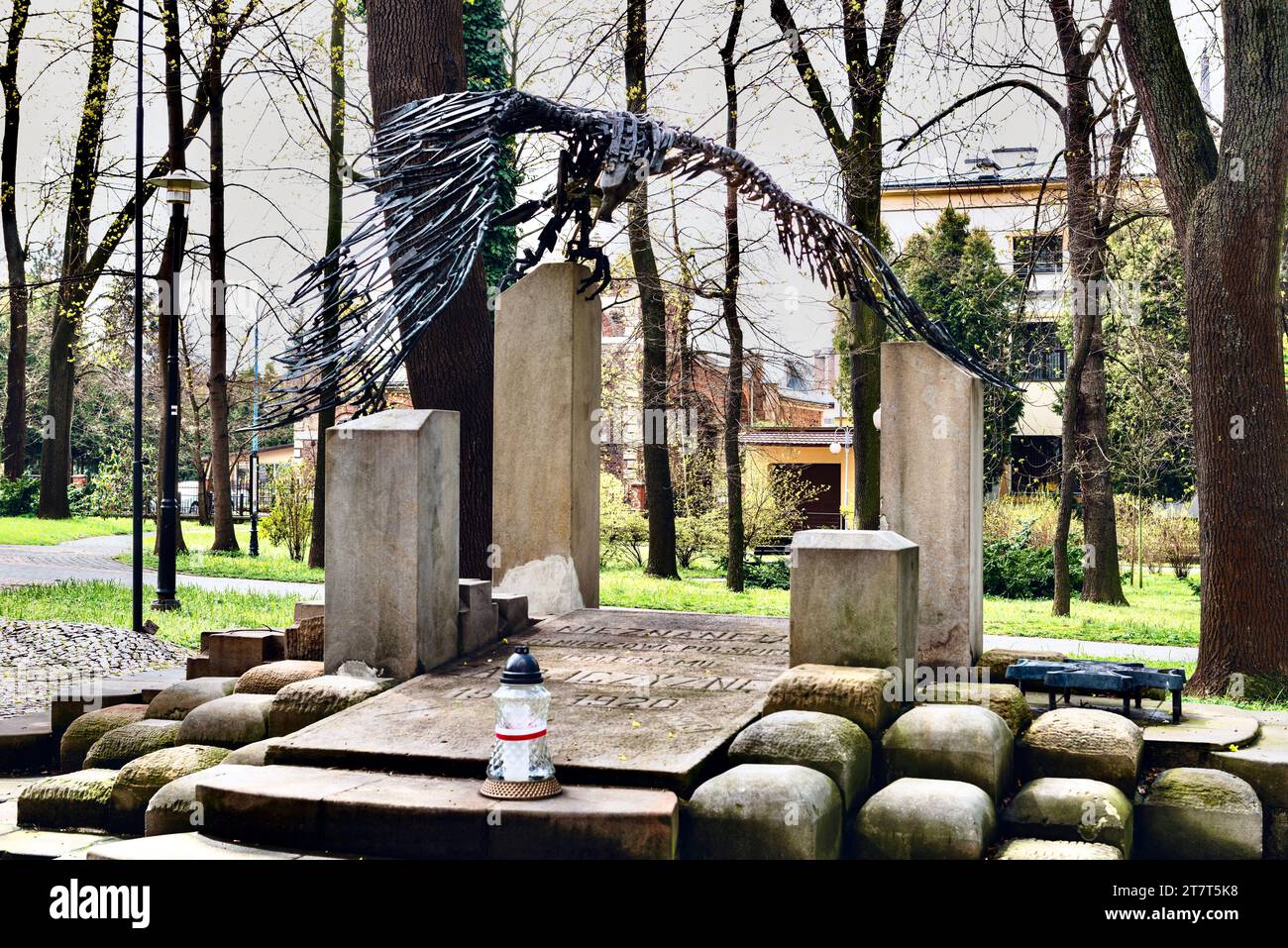 Mémorial aux soldats tombés au combat pendant la première Guerre mondiale. Banque D'Images