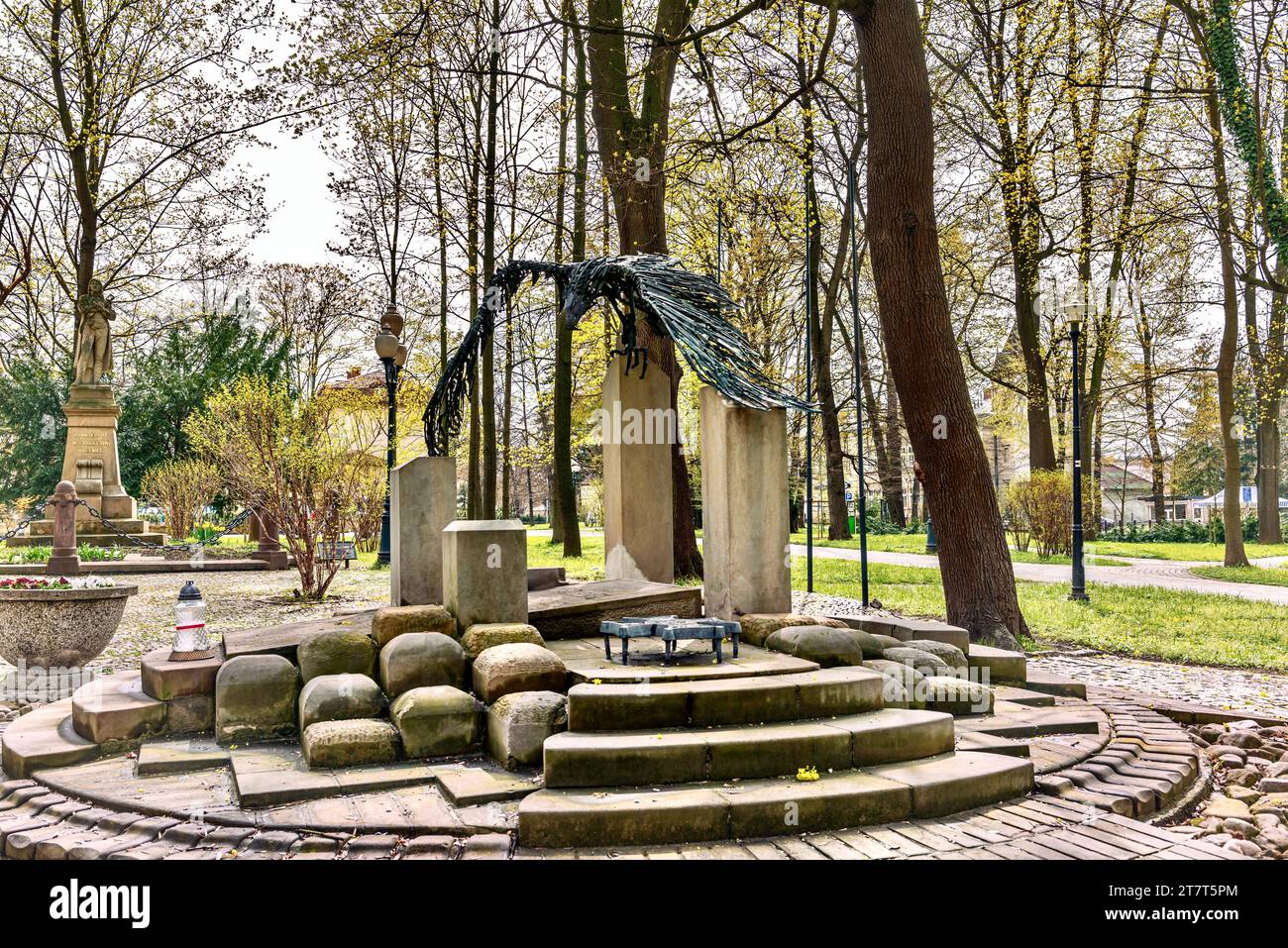Mémorial aux soldats tombés au combat pendant la première Guerre mondiale. Banque D'Images