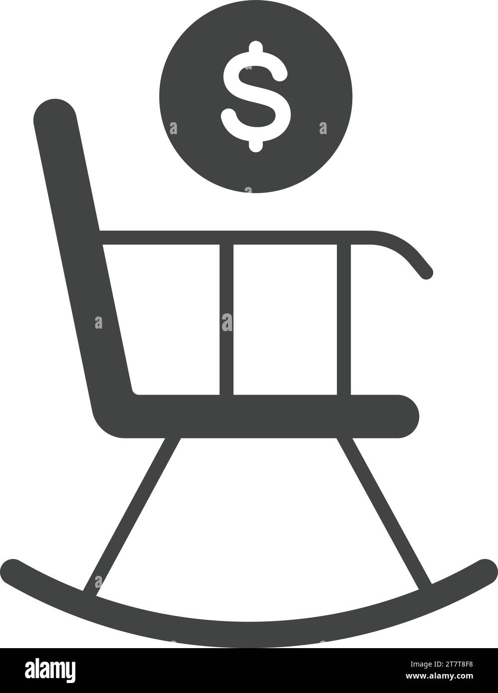 Image vectorielle d'icône de retraite. Illustration de Vecteur