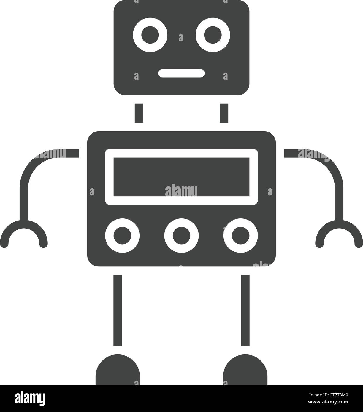 Image vectorielle de l'icône du robot. Illustration de Vecteur