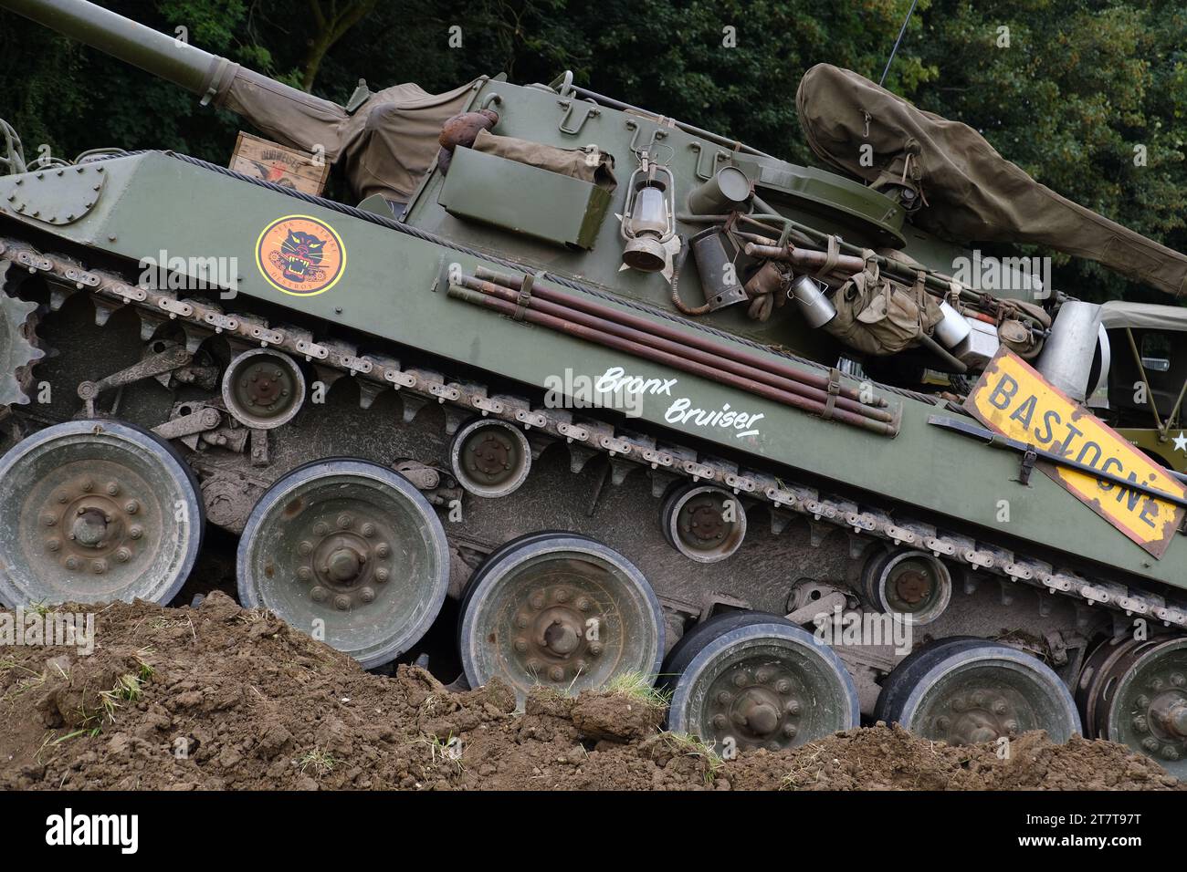 Le M18 Hellcat est un chasseur de chars utilisé par l'armée des États-Unis pendant la Seconde Guerre mondiale et la guerre de Corée. Banque D'Images
