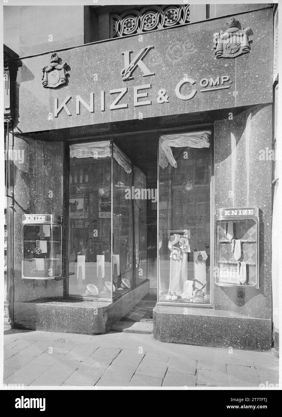 Martin Gerlach jun. Schneider salon Knize, Vienne I., Graben 13, portail (condition 1930). Loud 1905-1913, 1905/1913 Banque D'Images