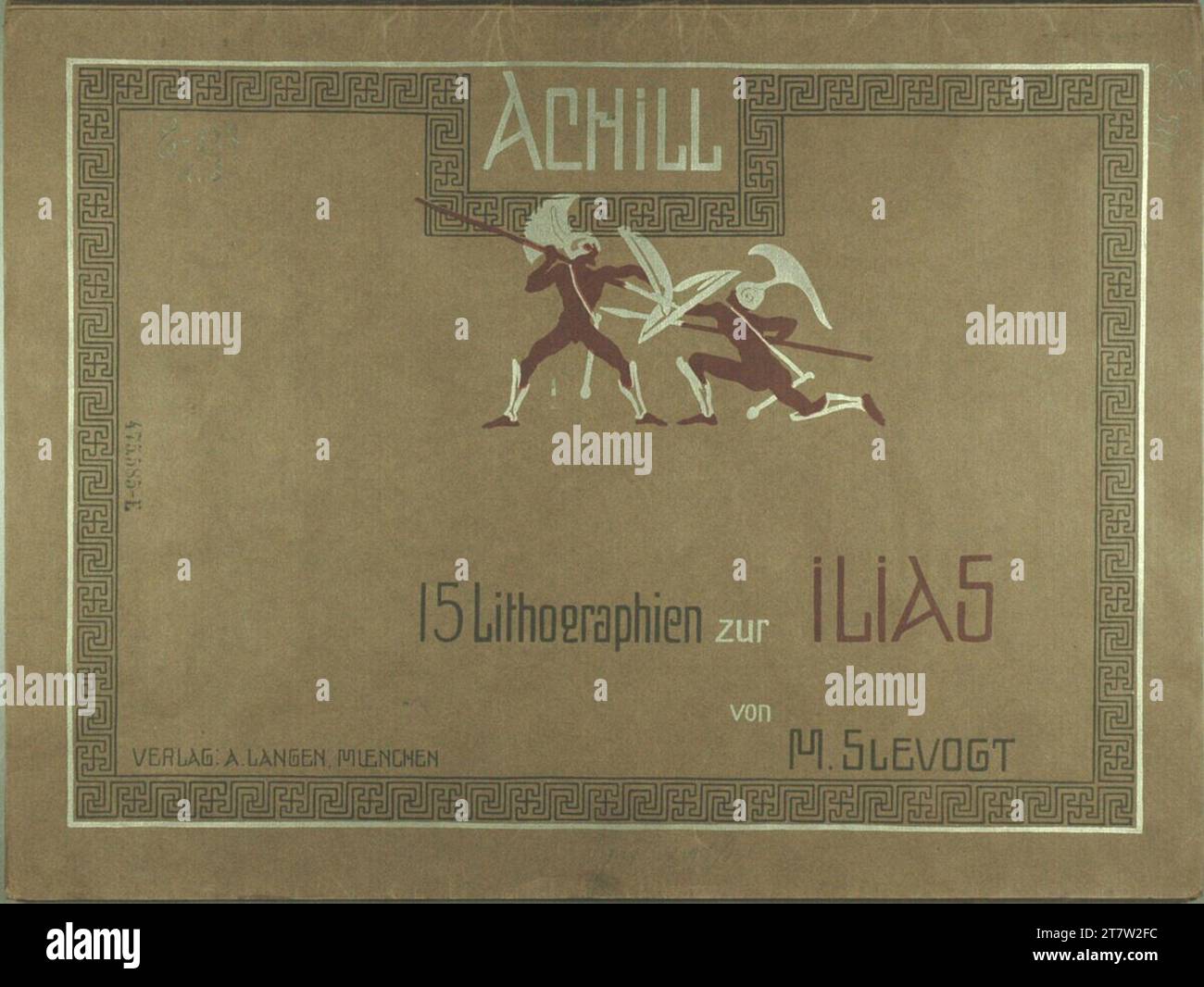 Max Slevogt Achill (enveloppe). Linocut 1907, 1907 Banque D'Images