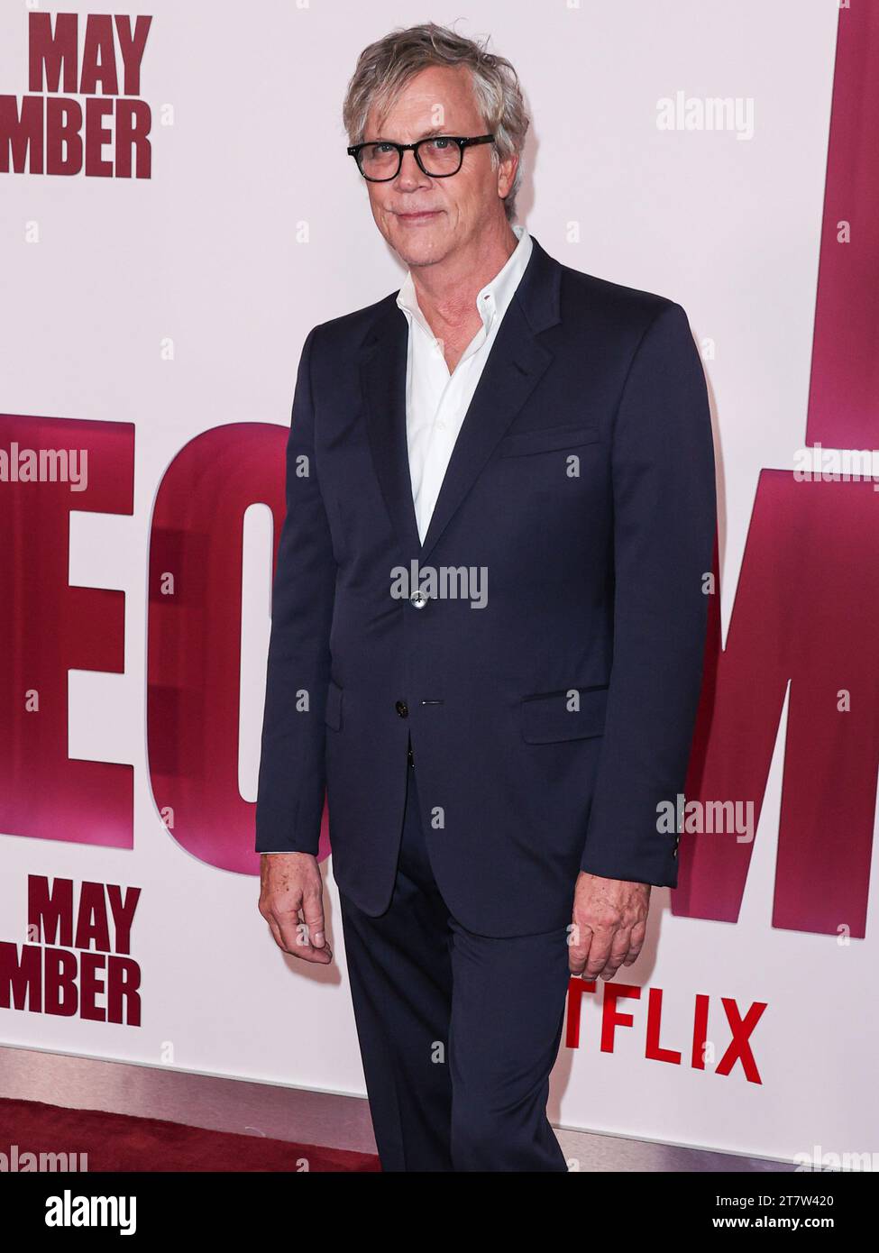 LOS ANGELES, CALIFORNIE, États-Unis - NOVEMBRE 16 : Todd Haynes, réalisateur, scénariste et producteur américain, arrive à la première de Los Angeles de « May December » de Netflix qui s'est tenue à l'Academy Museum of Motion Pictures le 16 novembre 2023 à Los Angeles, Californie, États-Unis. (Photo de Xavier Collin/image Press Agency) Banque D'Images
