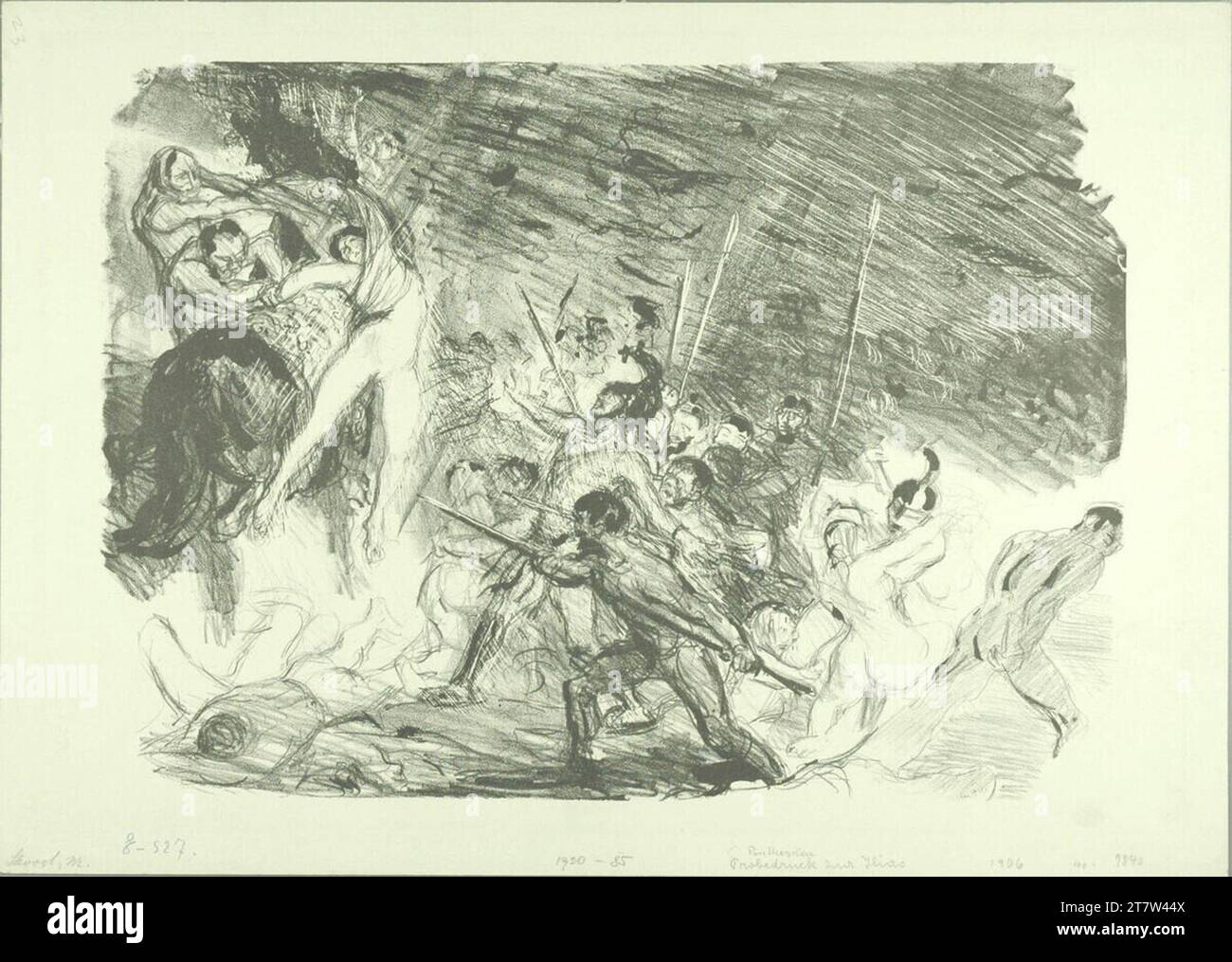 Max Slevogt Penthesilea. Lithographie 1906, 1906 Banque D'Images