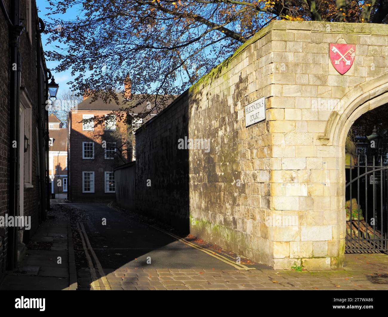 Precentors court et porte de Purey Cust Lodge à York City of York Yorkshire Angleterre Banque D'Images