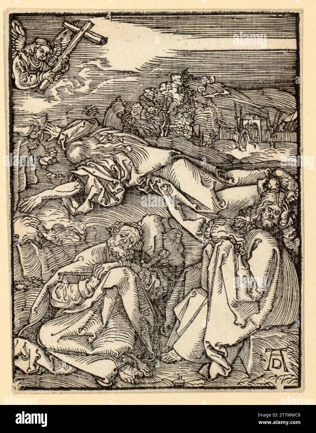 Albrecht Dürer Christ sur le Ölberg (petite passion, feuille rejetée). Gravure sur bois vers 1508/09 Banque D'Images