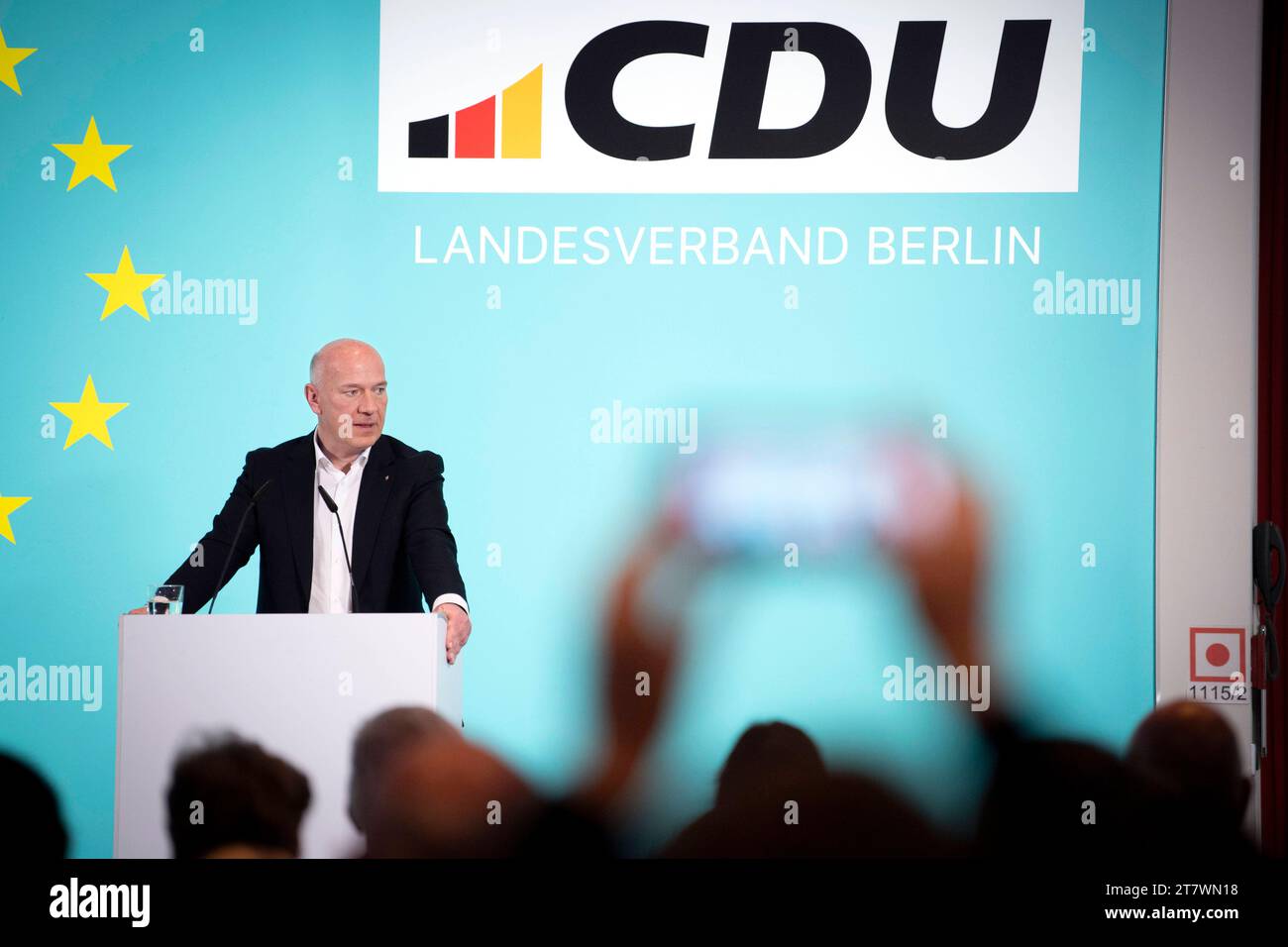 Kai Wegner CDU Berlin DEU Deutschland Allemagne Berlin 11 11 2023 