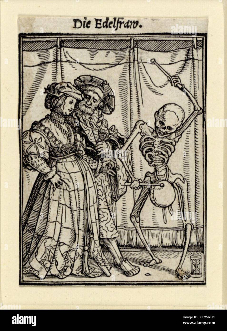 Hans Holbein d. J. la noble femme. Gravure sur bois vers 1525-1540 Banque D'Images