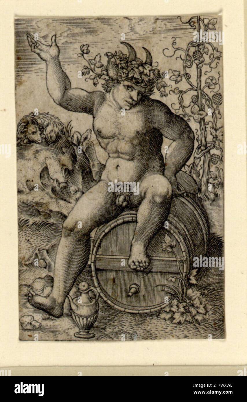 Monogrammiste AC Faun. Gravure sur cuivre impression 16. Siècle , 16e siècle Banque D'Images