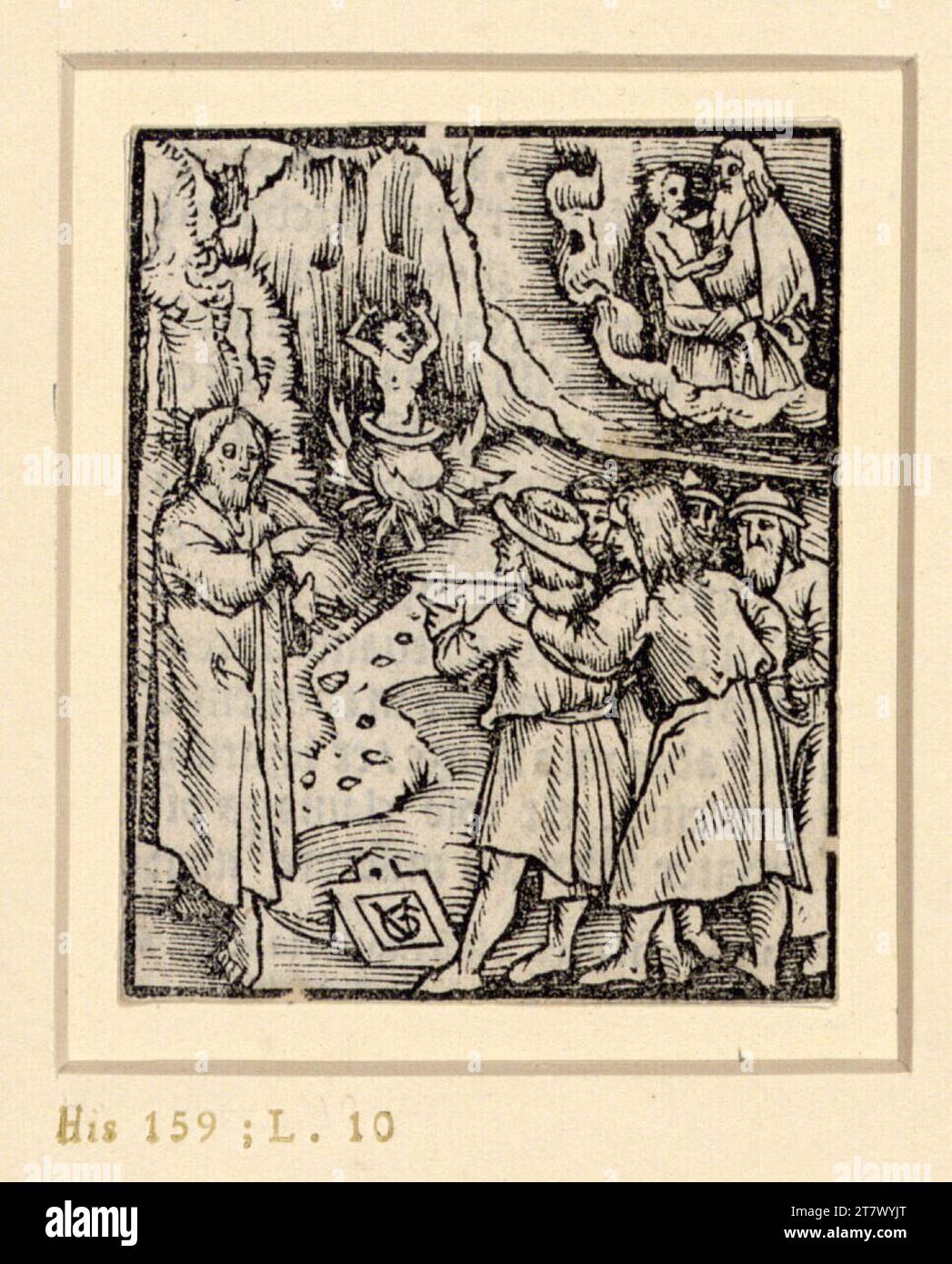 Urs Graf d. Ä. La parabole du riche et du pauvre Lazare. Gravure sur bois 1511, 1511 Banque D'Images