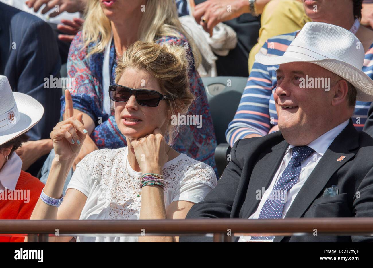 Alice TAGLIONI lors des Roland Garros 2015, Open Day 11 le 3 juin 2015 au stade Roland Garros à Paris. Photo Loic Baratoux / DPPI Banque D'Images