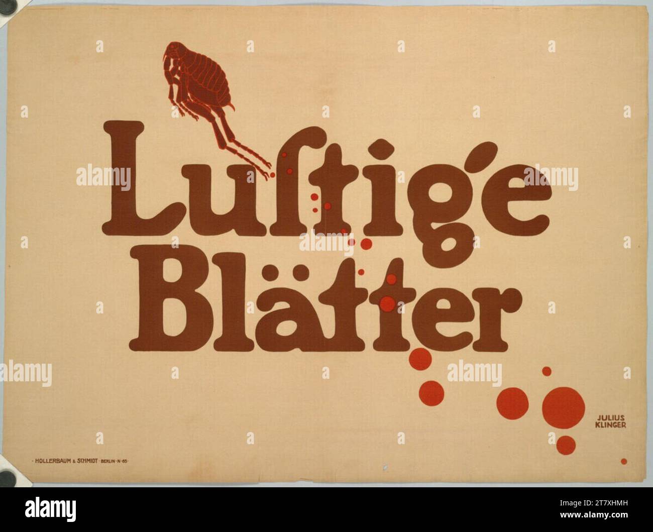 Julius Klinger part drôle. Couleur 1907, 1907 Banque D'Images