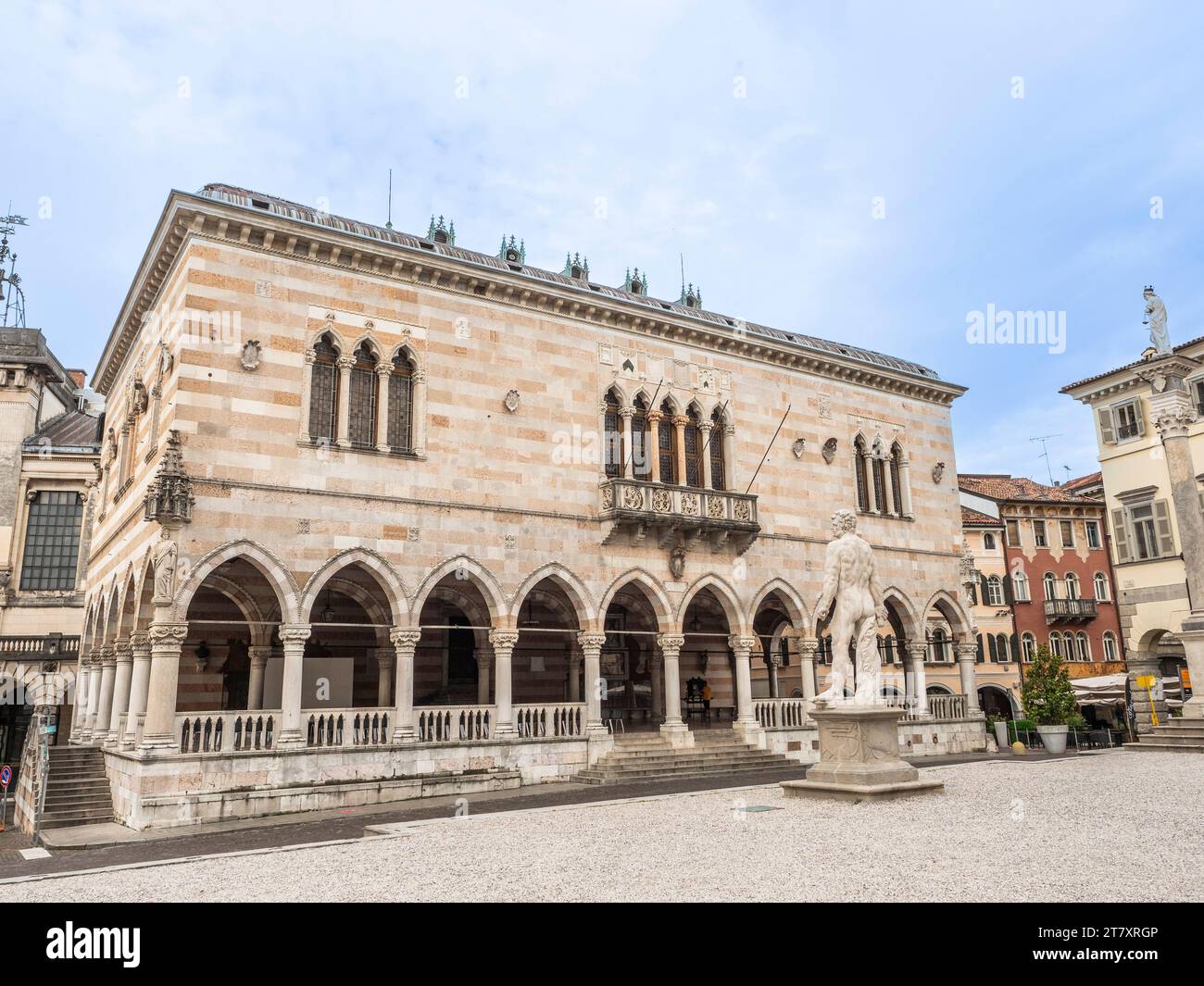 Loggia del Lionello, Piazza della Liberta, Udine, Friuli Venezia Giulia, Italie, Europe Banque D'Images