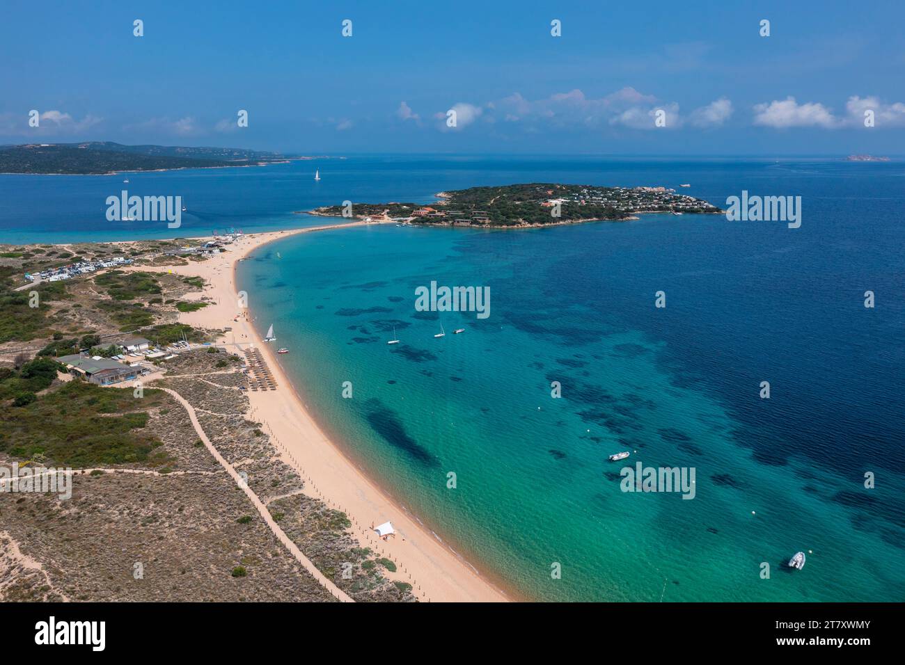Porto Pollo Beach, Porto Puddu, Gallura, Sardaigne, Italie, Méditerranée, Europe Banque D'Images