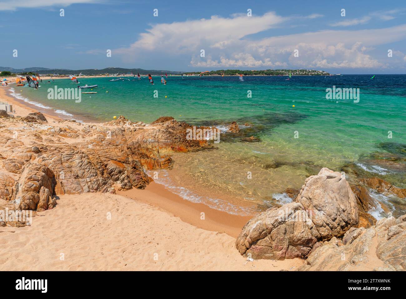Porto Pollo Beach, Porto Puddu, Gallura, Sardaigne, Italie, Méditerranée, Europe Banque D'Images