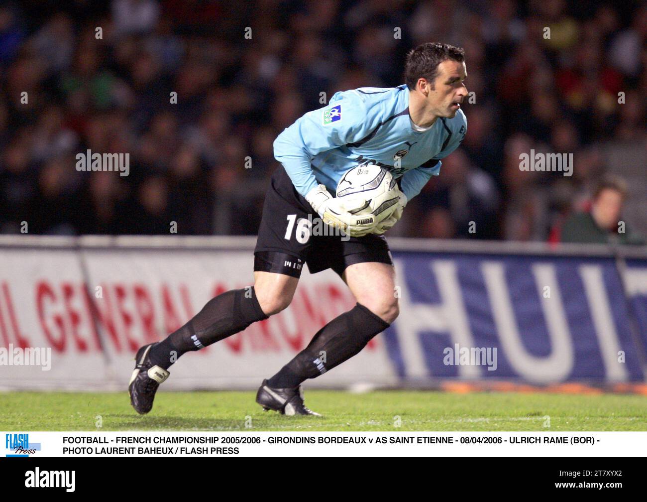 FOOTBALL - CHAMPIONNAT DE FRANCE 2005/2006 - GIRONDINS BORDEAUX - AS SAINT ETIENNE - 08/04/2006 - ULRICH RAME (BOR) - PHOTO LAURENT BAHEUX / FLASH PRESS Banque D'Images